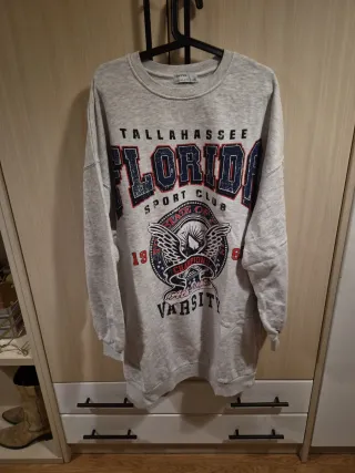 Sudadera Vestido Bershka Talla L