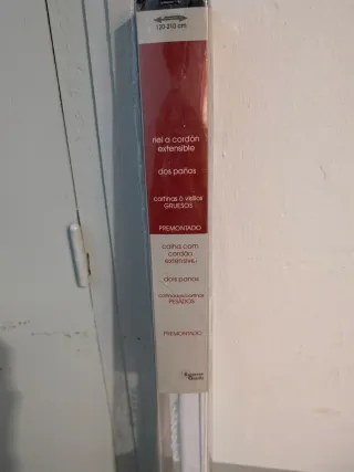Riel extensible para cortinas 120-210 cm