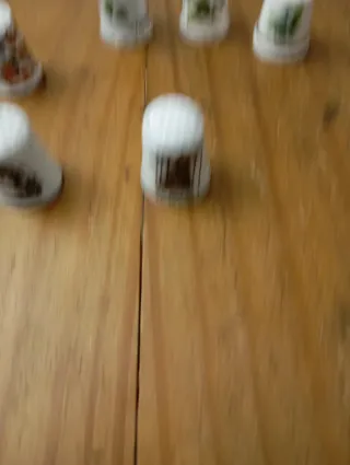 Conjunto 10 Dedais Porcelana Decorativos