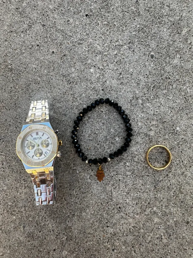 Reloj Remix Oro y Plata