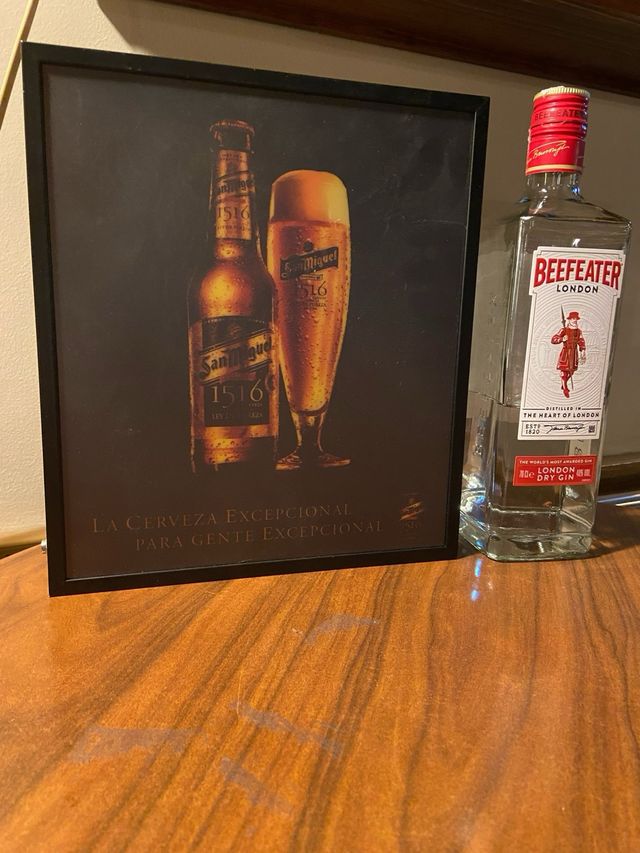 cartel Luminoso san Miguel cerveza