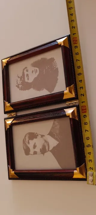 Marco de fotos doble estilo antiguo