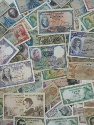 80 Billetes españoles.