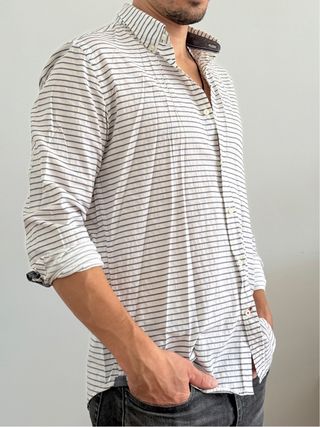 Camisa Tommy Hilfiger Rayas Azul Blanco