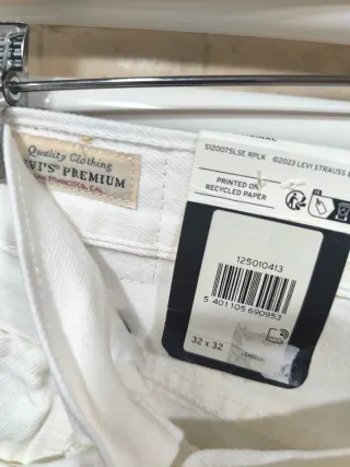 Pantalones vaqueros blancos Levi's