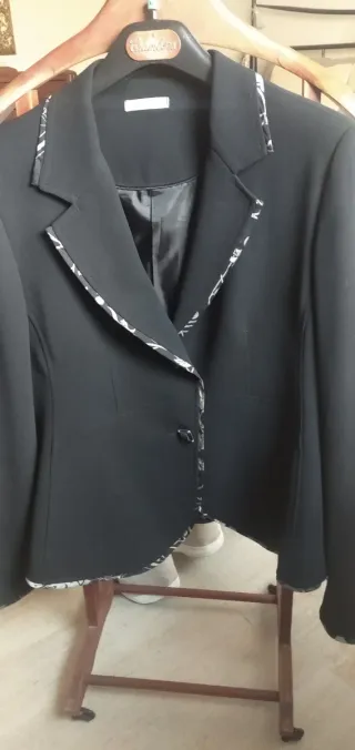 Giacca  top e gonna Cannella tg 50 nero e grigio