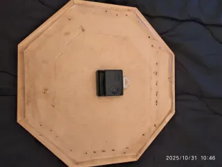 Reloj de pared bordado floral