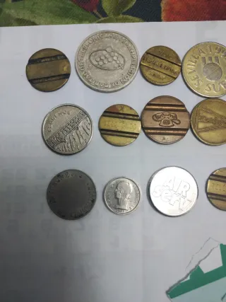 Lote Fichas Teléfono y Medallas Conmemorativas