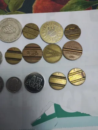 Lote Fichas Teléfono y Medallas Conmemorativas