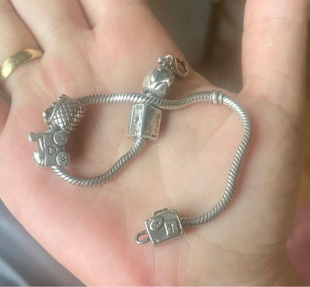 Pandora Charm Cesta Picnic Plata