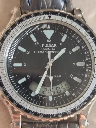 Orologio Sveglia Cronografo Uomo Pulsar by Seiko