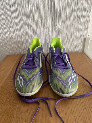 Adidas F50 Fútbol Sala Verde y Morado