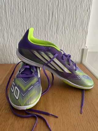 Adidas F50 Fútbol Sala Verde y Morado