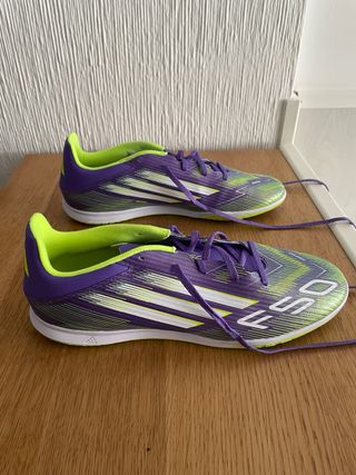 Adidas F50 Fútbol Sala Verde y Morado