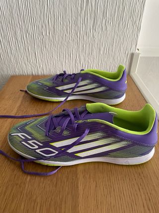 Adidas F50 Fútbol Sala Verde y Morado