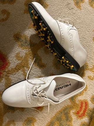 Zapatos de golf Head piel blancos talla 8,5 US