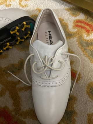 Zapatos de golf Head piel blancos talla 8,5 US