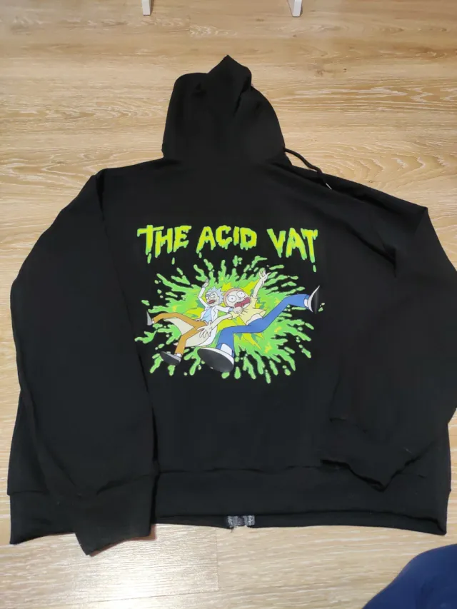 Sudadera Rick and Morty Negra