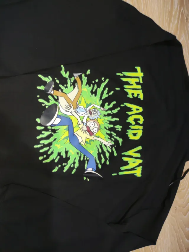 Sudadera Rick and Morty Negra