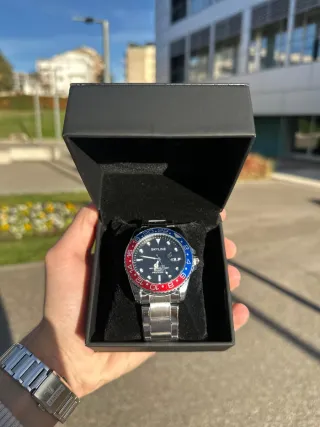 Reloj SKYLINE GMT bicolor