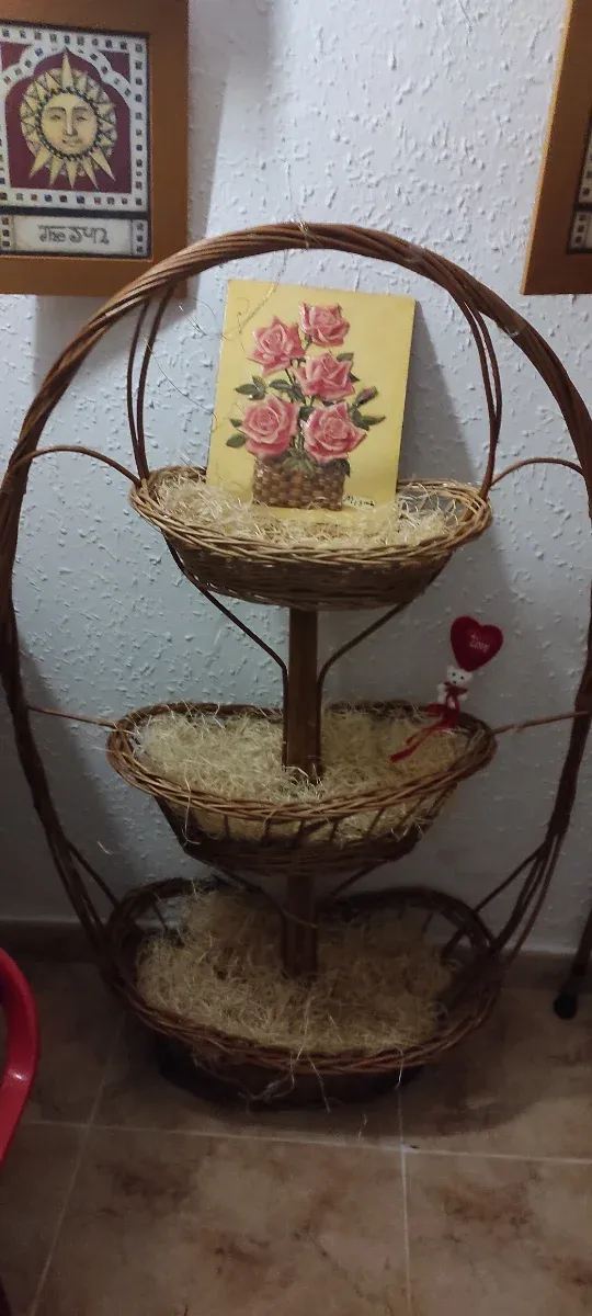 Cesta Mimbre Triple 75cm x 1,20m