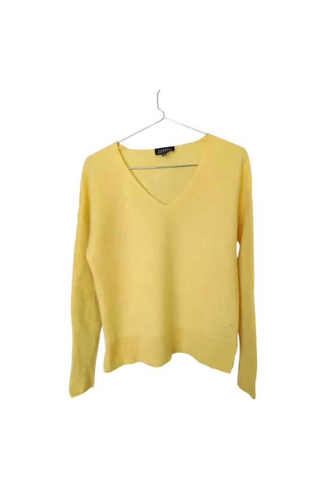 Jersey Caroll 100% Cachemira Amarillo Talla M