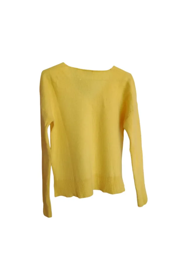 Jersey Caroll 100% Cachemira Amarillo Talla M