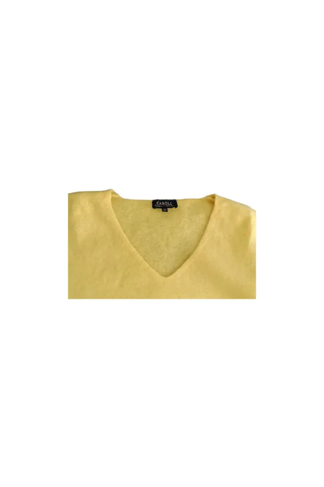Jersey Caroll 100% Cachemira Amarillo Talla M