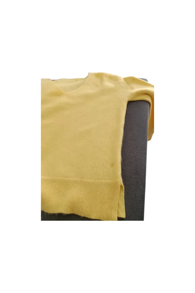 Jersey Caroll 100% Cachemira Amarillo Talla M