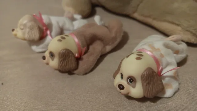 Peluche Perra con 5 cachorros