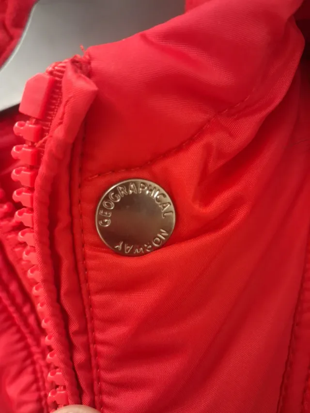 Abrigo Geographical Norway Rojo