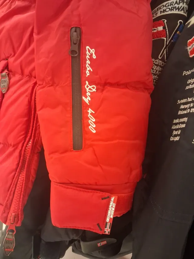 Abrigo Geographical Norway Rojo