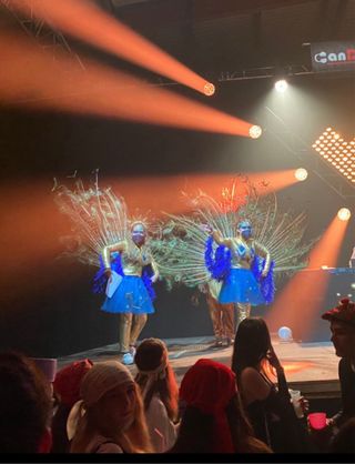 DISFRAZ COLA PAVO REAL