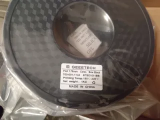 Filamento Geeetech per stampante 3D nero