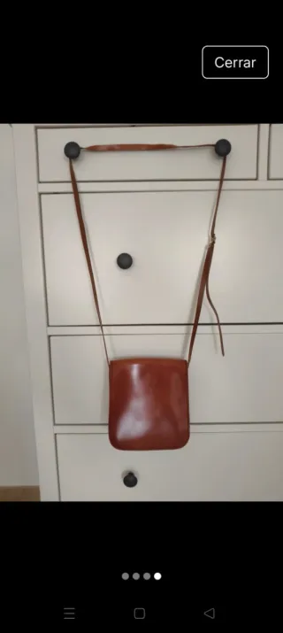 Bolso de cuero marrón