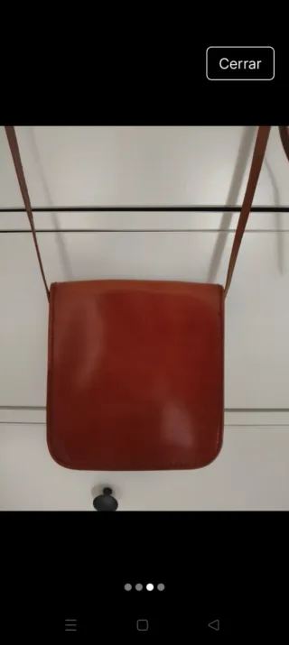 Bolso de cuero marrón