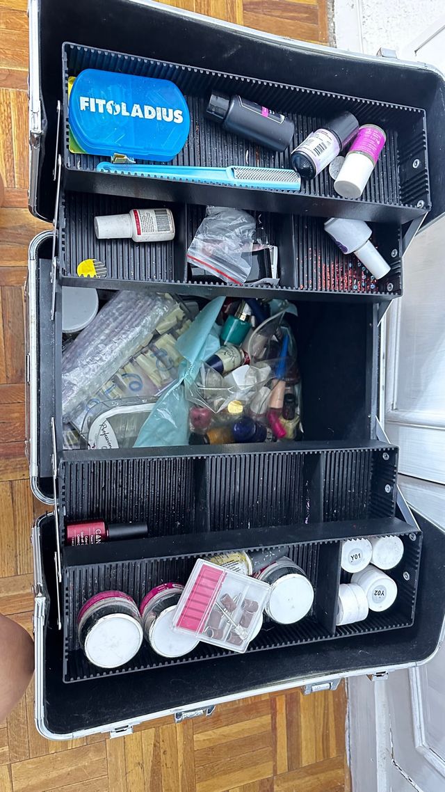 Maletín de leopardo de uñas estampado animal print