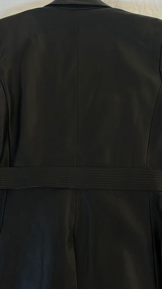 Chaqueta Piel Negra Massimo Dutti Talla M