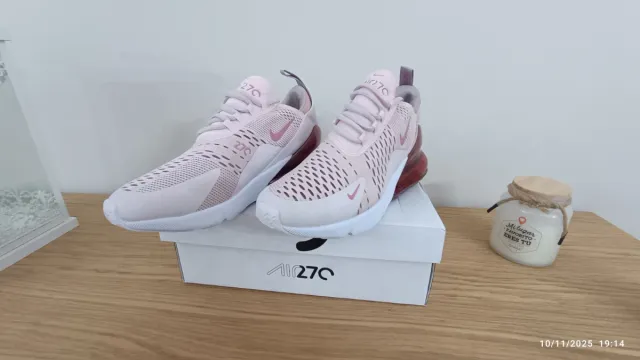 Zapatillas Nike Air Max 270 Rosa y Blanco