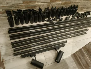 114 Focos LED 3K + Carriles