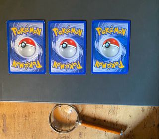 3 Carte Pokémon set Fossil, Muk prima ediz Ottime