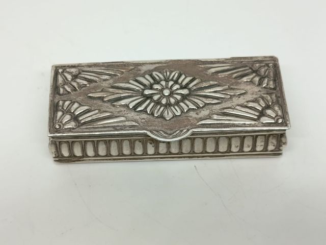 Cajita antigua plata 925 decorada