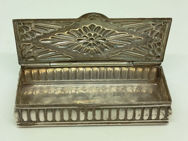 Cajita antigua plata 925 decorada