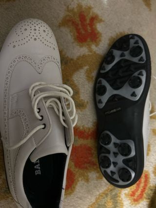Zapatos de golf Bally blancos talla 7 UK 8 US