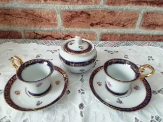 Set Tazze da 3 Caffè,3 sottotaze e 1 zuccheriera