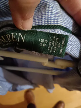 Camisa Ralph Lauren Hombre Azul