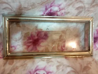 Servizio da tè in metallo e vetro