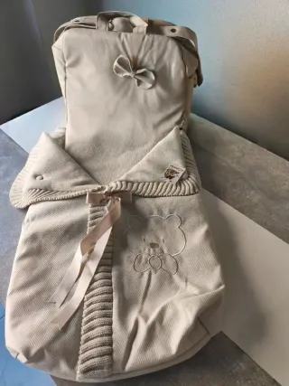 Saco lana bebé y bolso maternidad