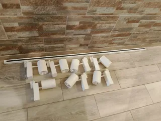 7 Focos LED + Carril Blanco