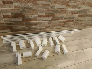 7 Focos LED + Carril Blanco